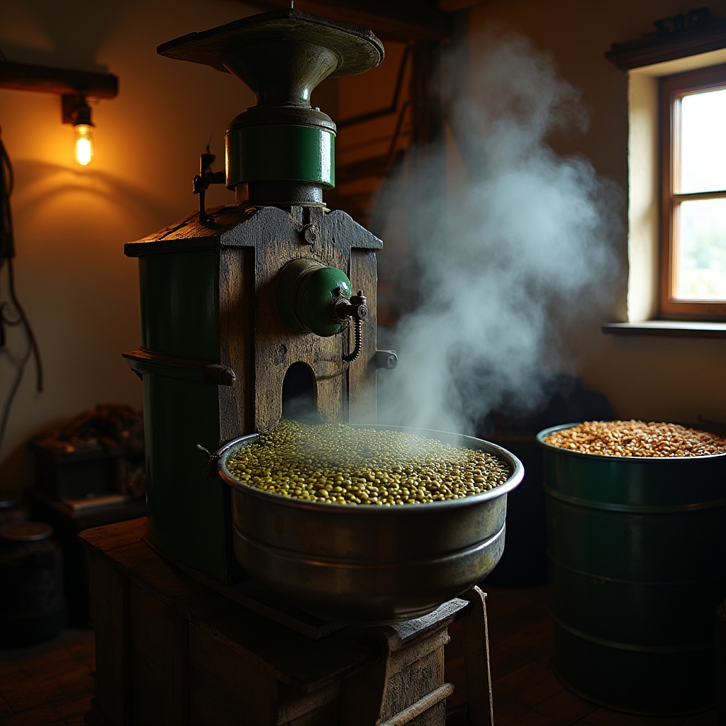 Traditionelle Ölpresse für steirisches Kürbiskernöl